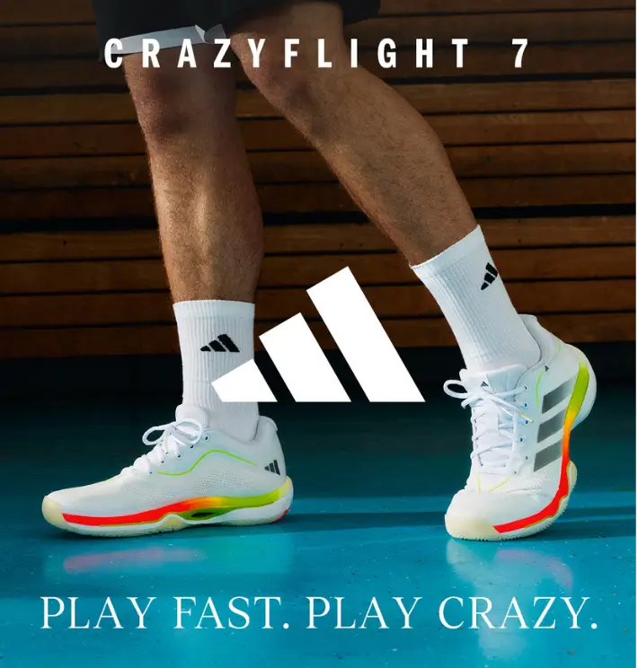 Werbeanzeige adidas Crazyflight 7 – Play fast. Play crazy.
