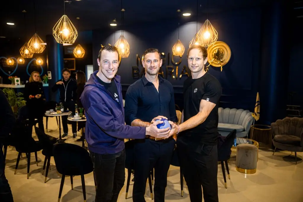 Dominik Klein, Martin Wild und Steffen Weinhold beim Pressetermin